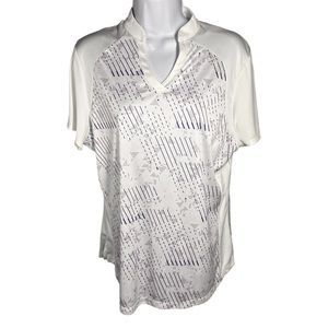 Grand Slam Performance Women’s Sz XL Short Sleeve Golf Top Geometric Print
